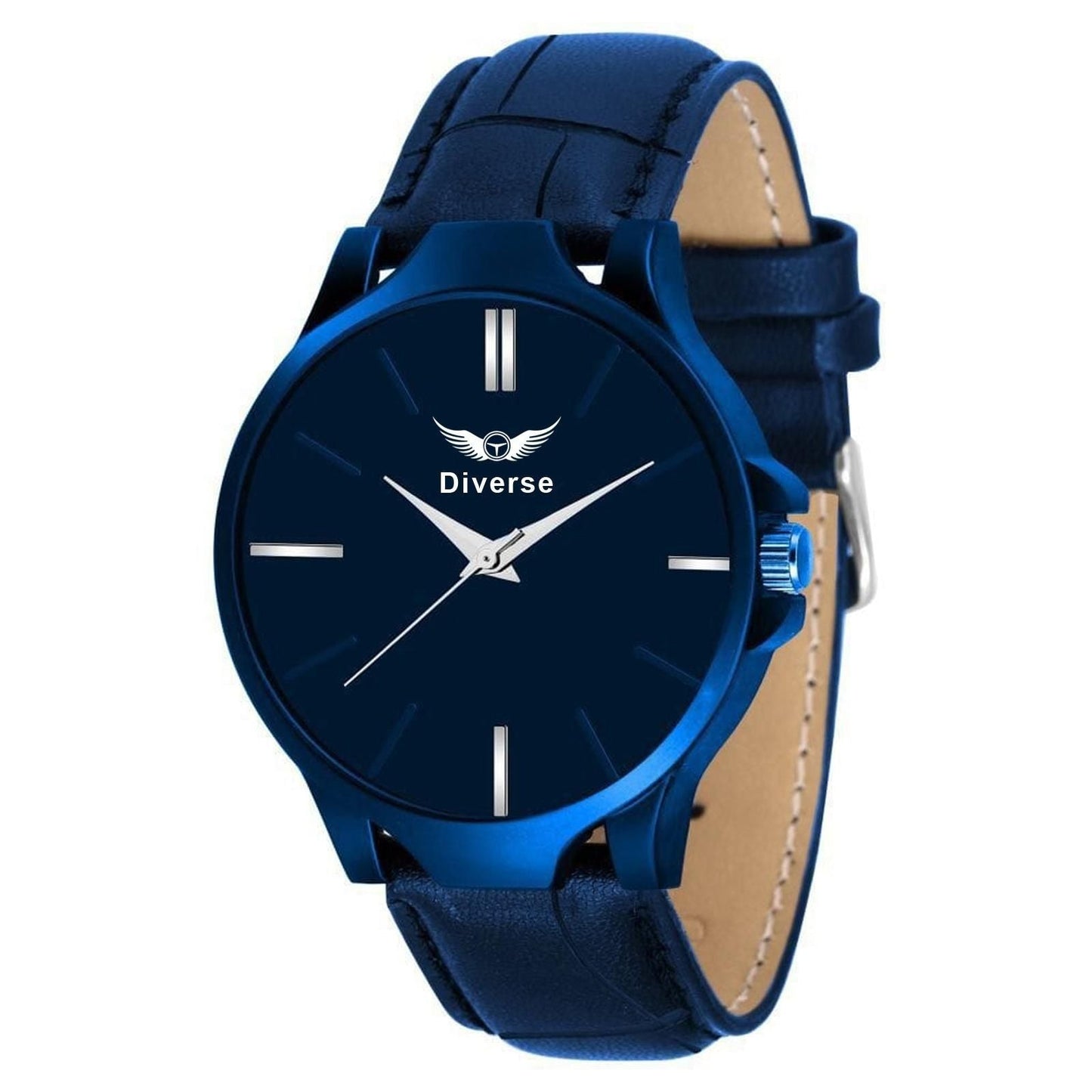 Men's Analog Leather Watch