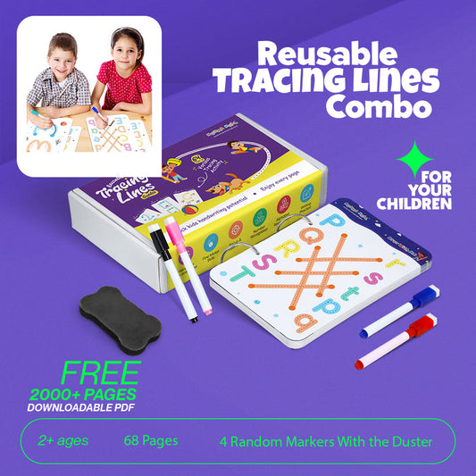ABC & 123, Structure &Trace Practice Book | Magic Tracing Workbook For Handwriting & Coginitive Skill Improvement | (Free 2000 pages PDF) Encurage Curocity Towards Learning