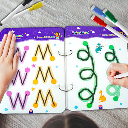 ABC & 123, Structure &Trace Practice Book | Magic Tracing Workbook For Handwriting & Coginitive Skill Improvement | (Free 2000 pages PDF) Encurage Curocity Towards Learning